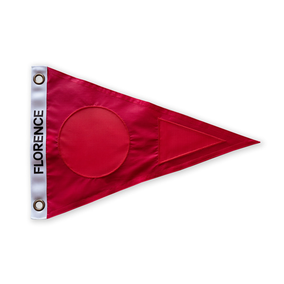 버지 Burgee - Red