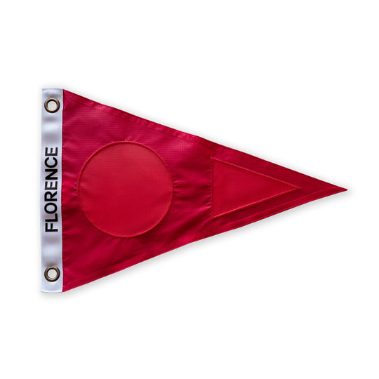 버지 Burgee - Red