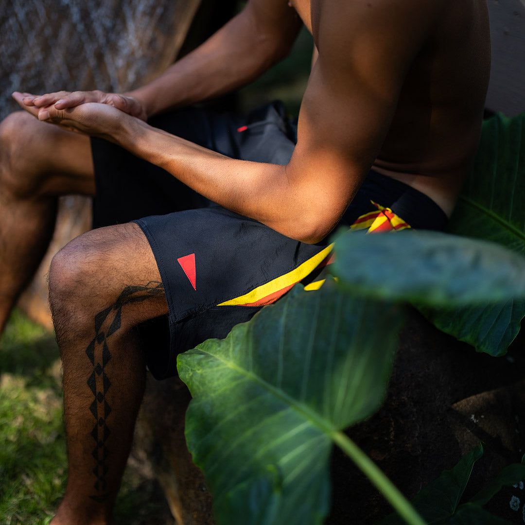 코듀라® 에어텍스® 프로 하와이 보드숏 Cordura® Airtex® Pro Hawaii Boardshort - Black Multi