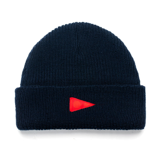 버지 메리노 울 비니 Burgee Merino Wool Beanie - Dark Navy