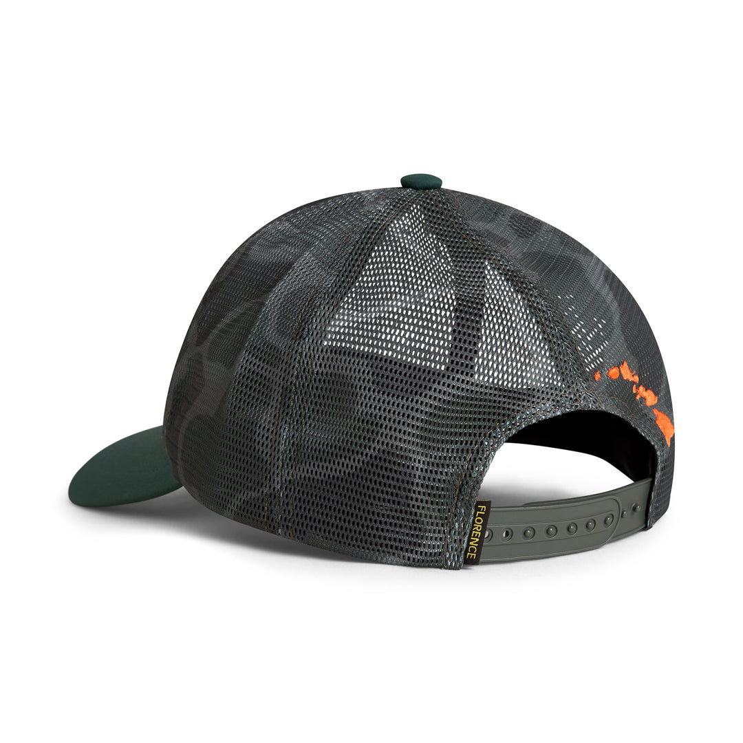플로렌스 하와이 메쉬 트러커 햇 Florence Hawaii Mesh Trucker - Burnt Olive Camo