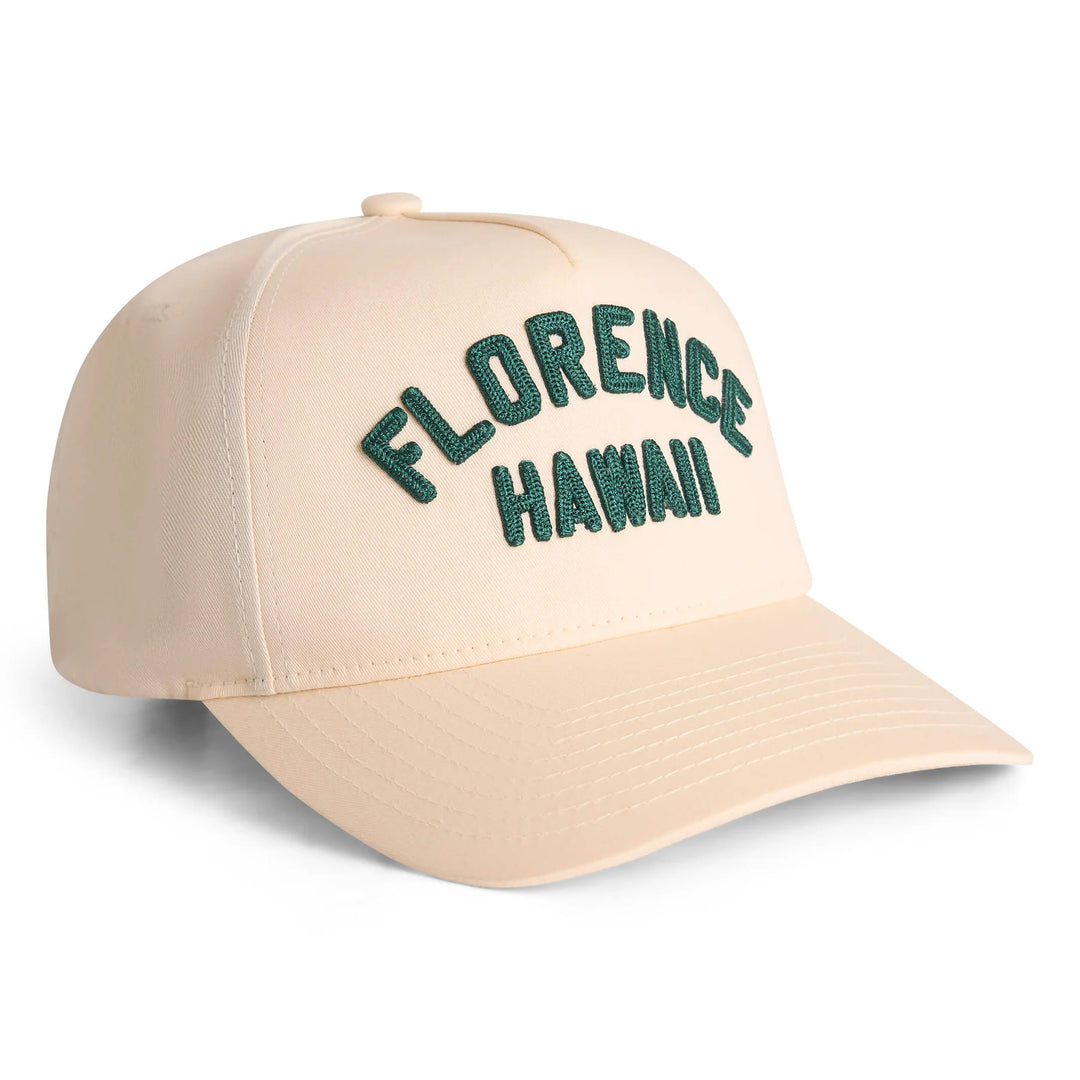 플로렌스 하와이 엠브로이더드 햇 Florence Hawaii Embroidered Hat - Cream