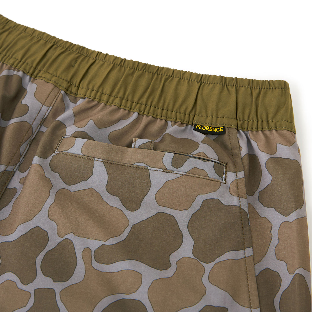 스탠다드 이슈 엘라스틱 숏 Standard Issue Elastic Short - Burnt Olive Camo