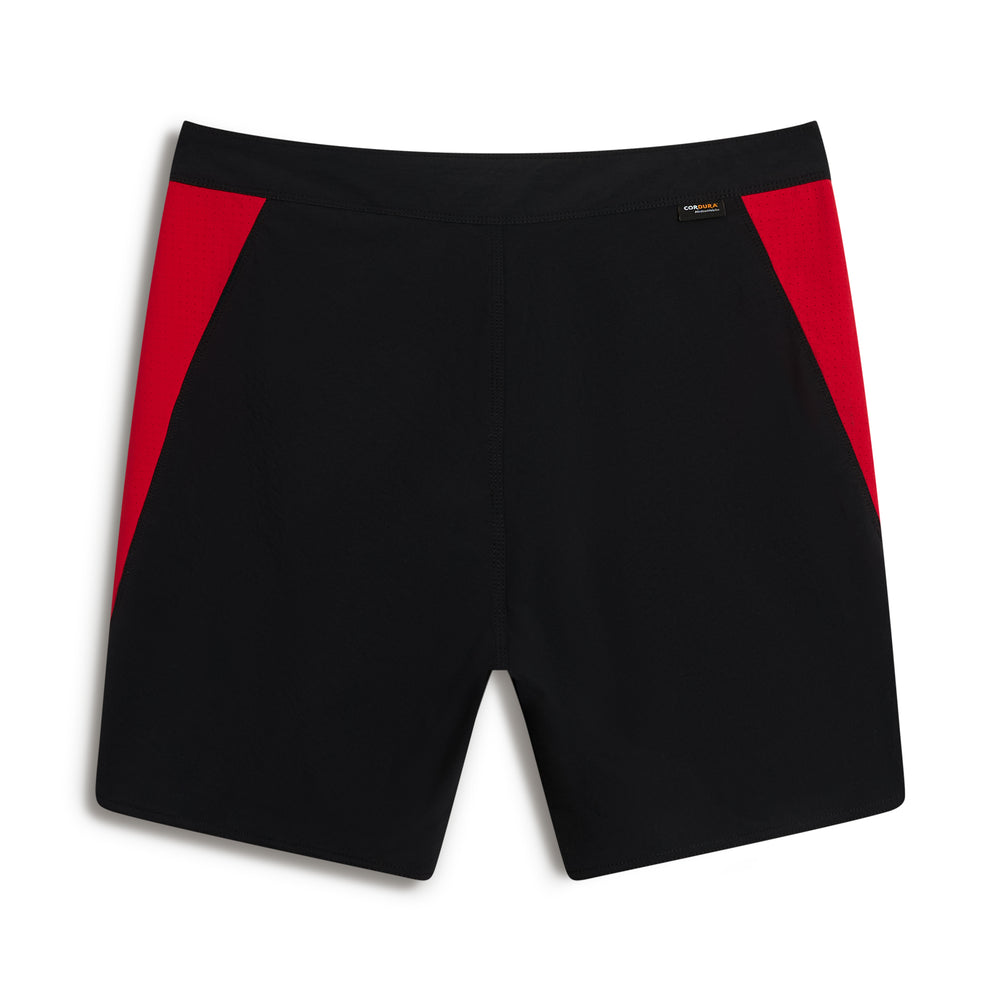 코듀라® 에어텍스® 보드숏 Cordura® Airtex® Boardshort - Black Rescue Red