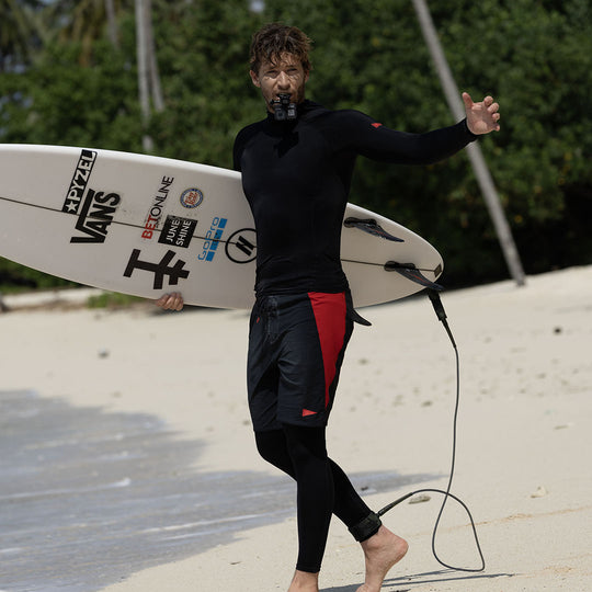 코듀라® 에어텍스® 보드숏 Cordura® Airtex® Boardshort - Black Rescue Red