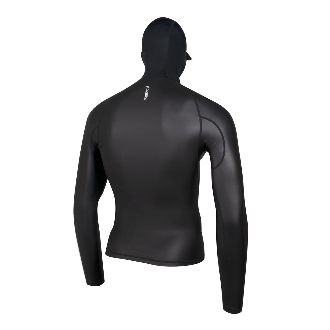 윈드쉴드 롱 슬리브 후디드 래쉬가드 Windshield Long Sleeve Hooded Rashguard - Black
