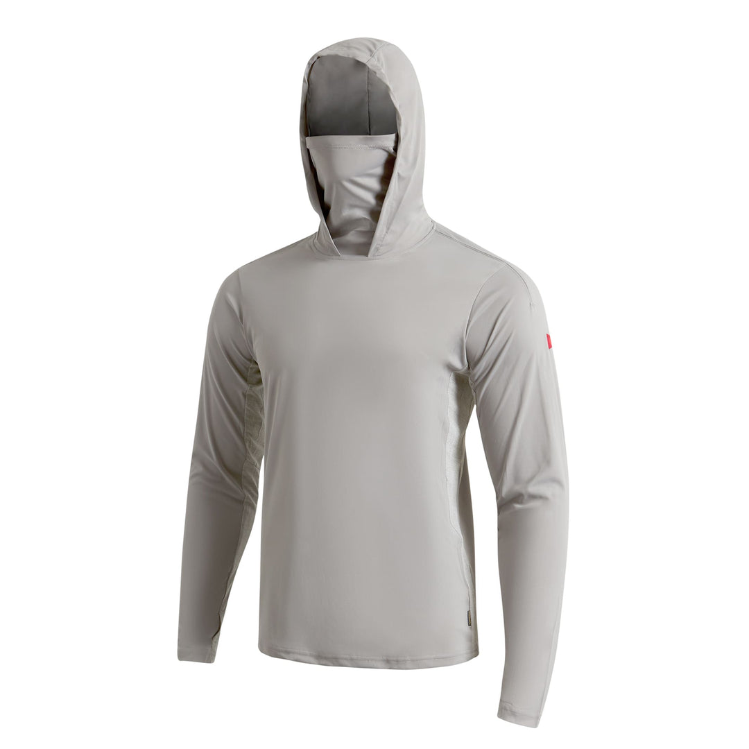 [UPF50+] 선 프로 롱 슬리브 후디드 게이터 UPF 셔츠 Sun Pro Long Sleeve Hooded Gaiter UPF Shirt - Light Grey