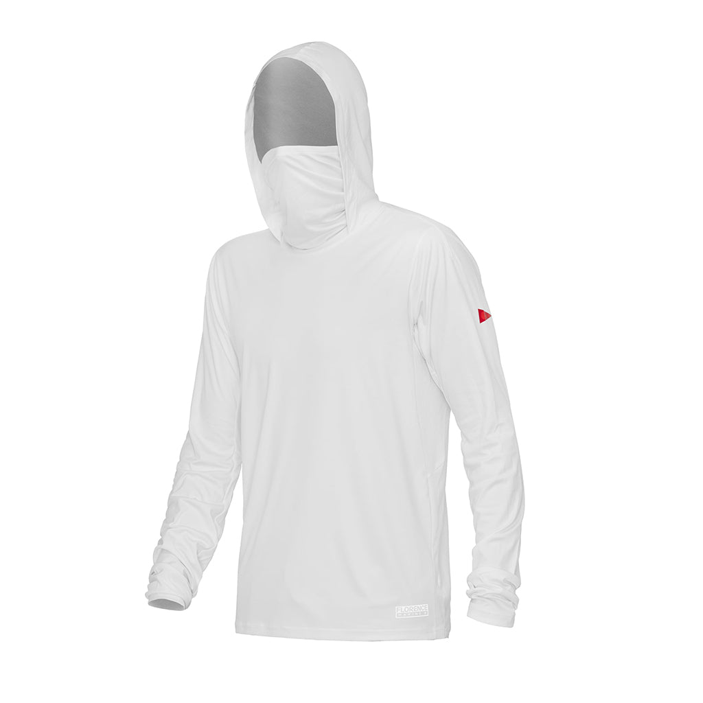 [UPF50+] 선 프로 롱 슬리브 후디드 UPF 셔츠 Sun Pro Long Sleeve Hooded UPF Shirt - White