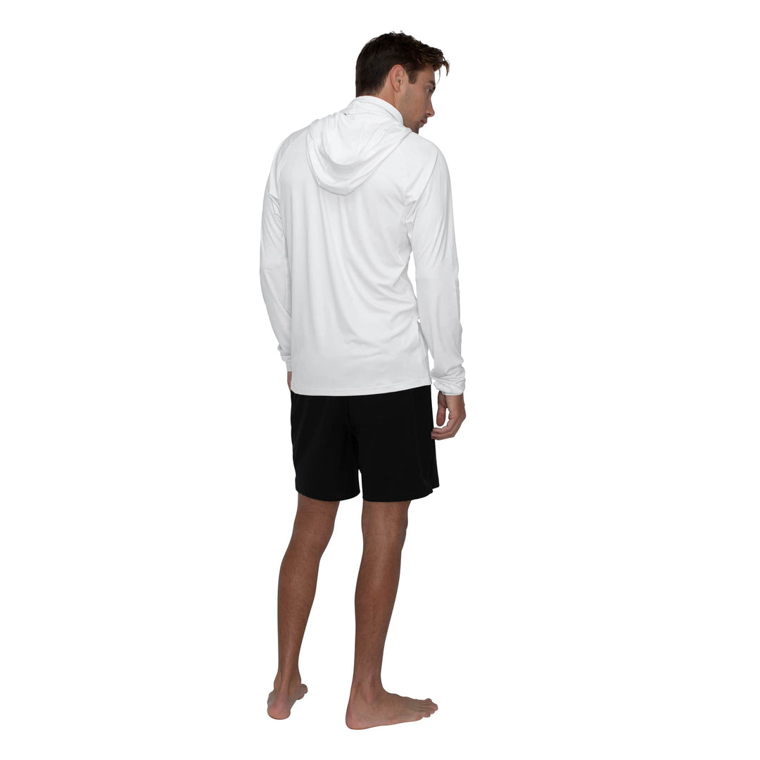 [UPF50+] 선 프로 롱 슬리브 후디드 UPF 셔츠 Sun Pro Long Sleeve Hooded UPF Shirt - White