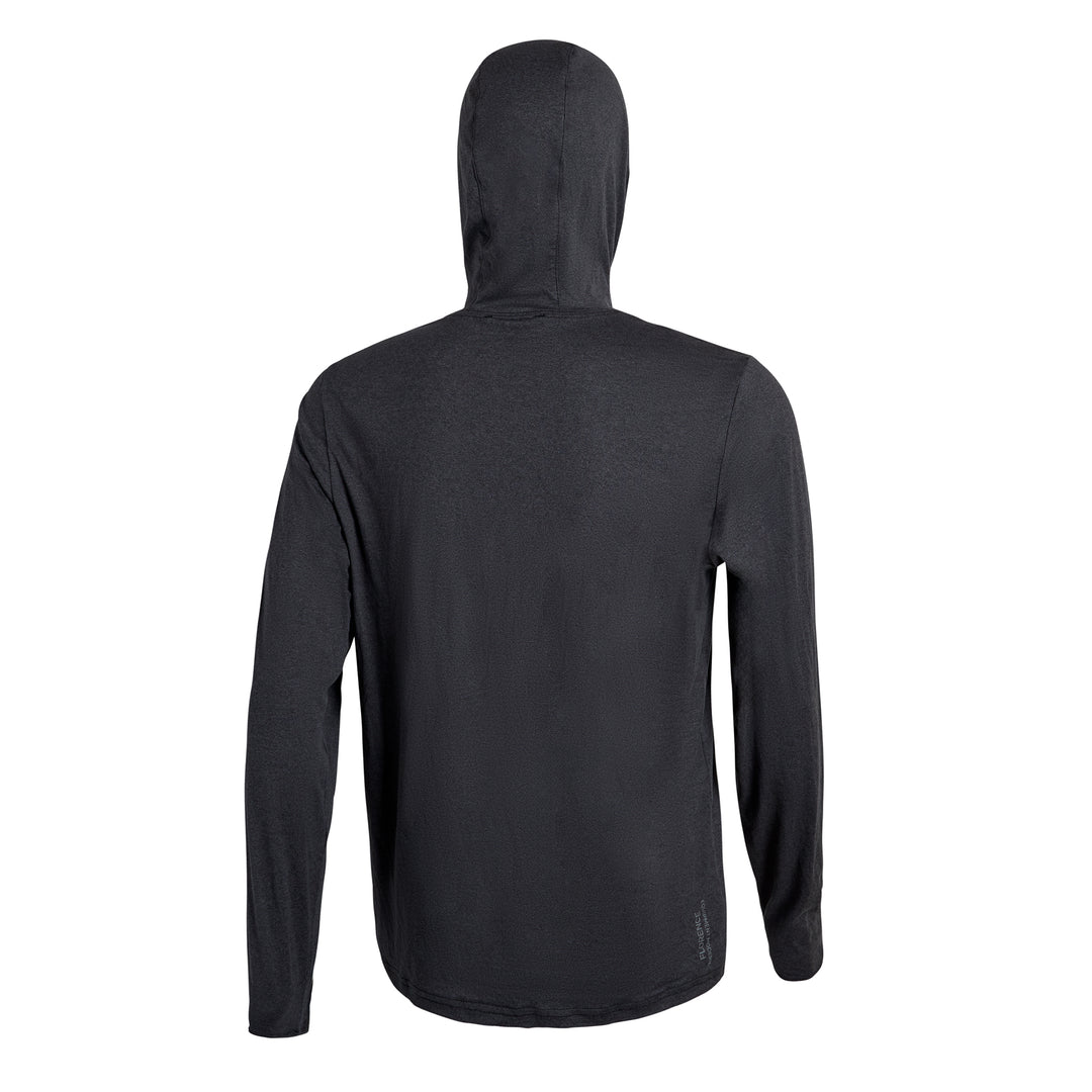 [UPF50+] 어댑트 롱 슬리브 후디드 UPF 셔츠 Adapt Long Sleeve Hooded UPF Shirt - Heather Black