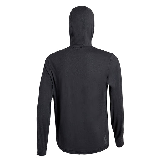 [UPF50+] 어댑트 롱 슬리브 후디드 UPF 셔츠 Adapt Long Sleeve Hooded UPF Shirt - Heather Black