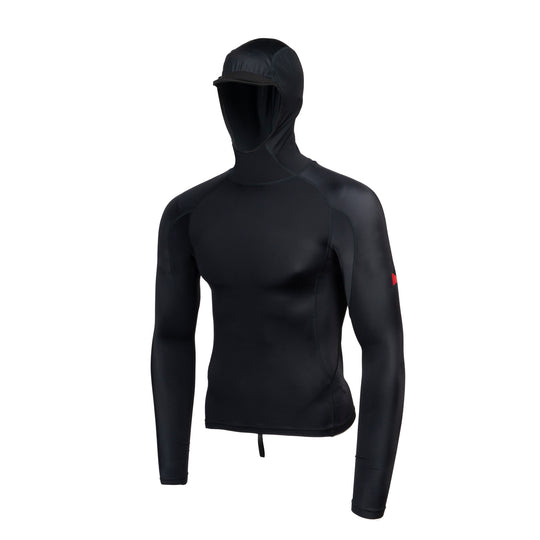 롱슬리브 후디드 래쉬가드 Long Sleeve Hooded Rashguard - Black