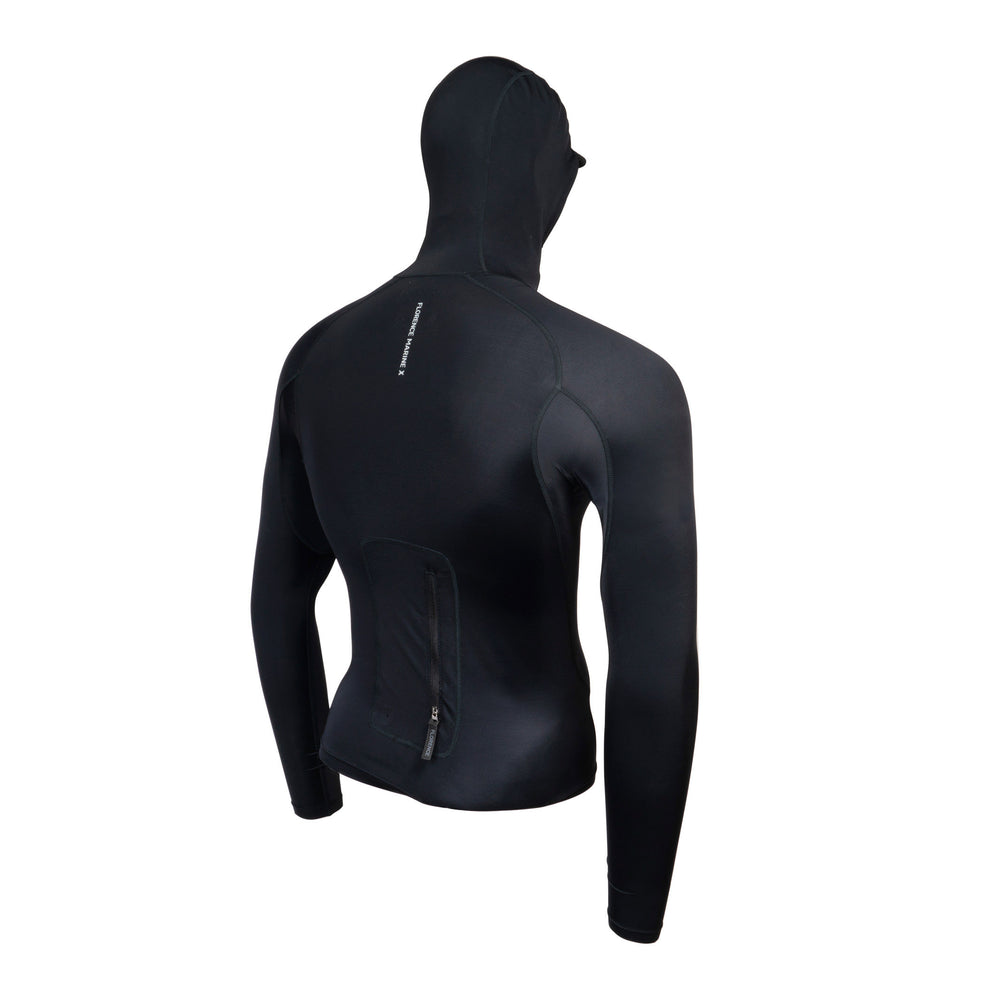 롱 슬리브 유틸리티 포켓 후디드 래쉬가드 Long Sleeve Utility Pocket Hooded Rashguard - Black