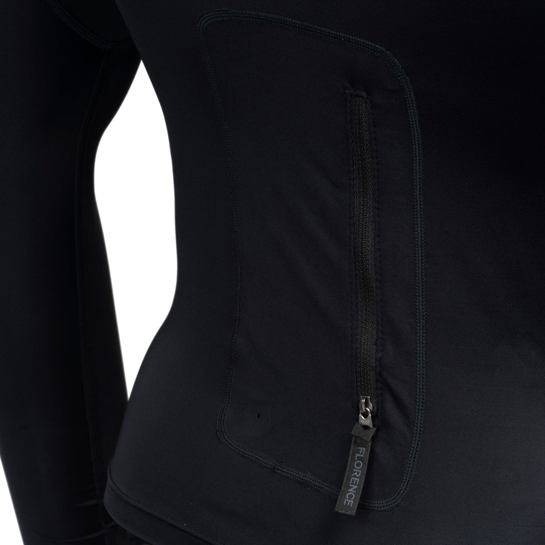 롱 슬리브 유틸리티 포켓 후디드 래쉬가드 Long Sleeve Utility Pocket Hooded Rashguard - Black