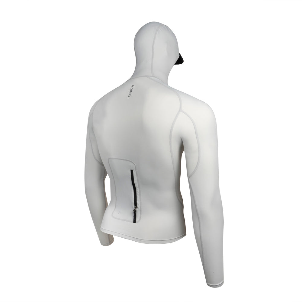 롱 슬리브 유틸리티 포켓 후디드 래쉬가드 Long Sleeve Utility Pocket Hooded Rashguard - Silver