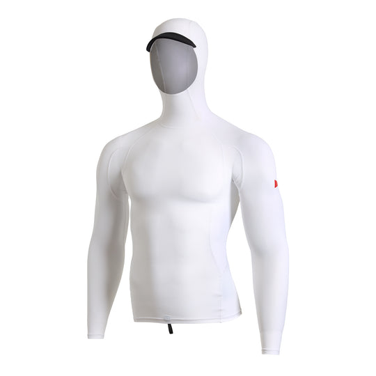 롱 슬리브 유틸리티 포켓 후디드 래쉬가드 Long Sleeve Utility Pocket Hooded Rashguard - White