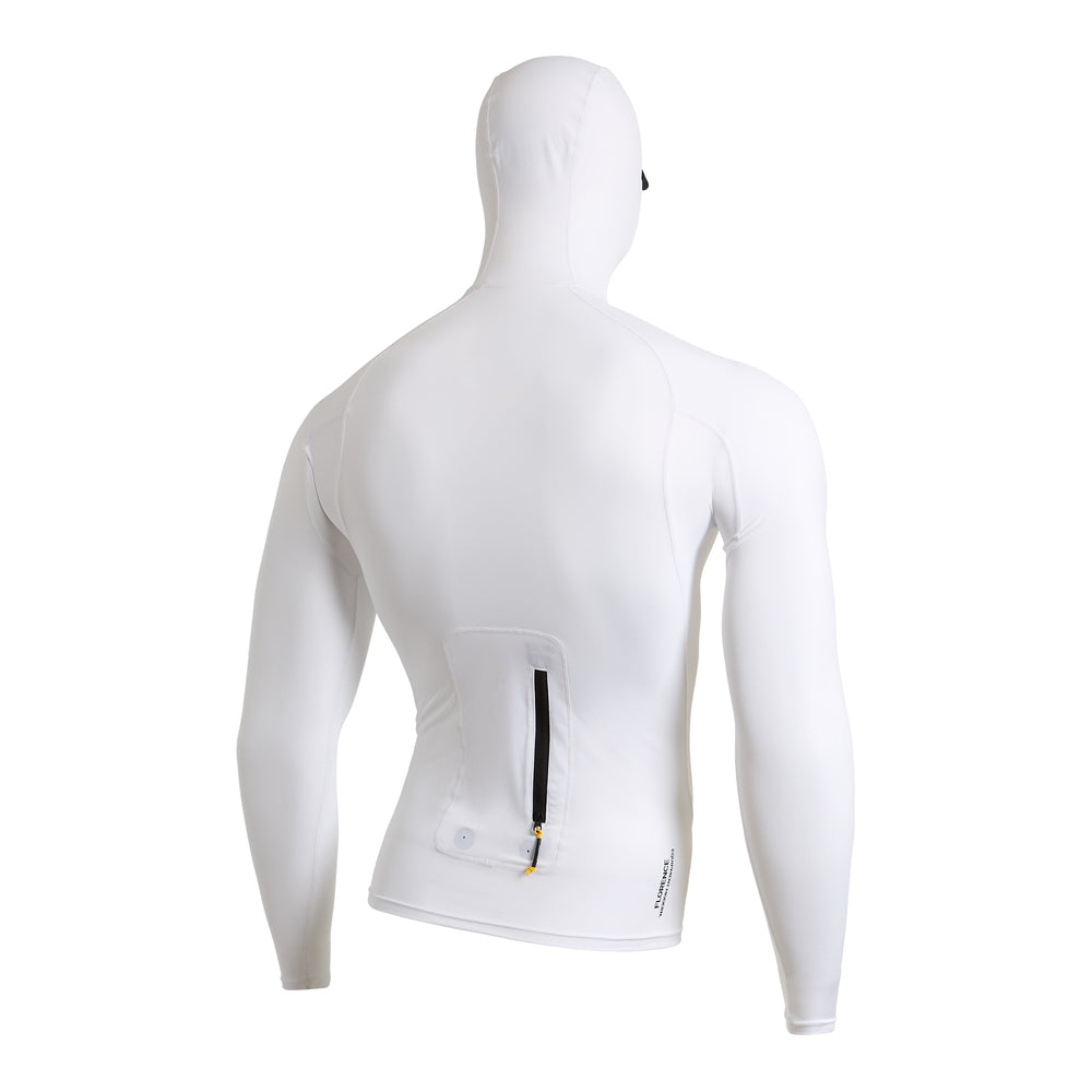 롱 슬리브 유틸리티 포켓 후디드 래쉬가드 Long Sleeve Utility Pocket Hooded Rashguard - White