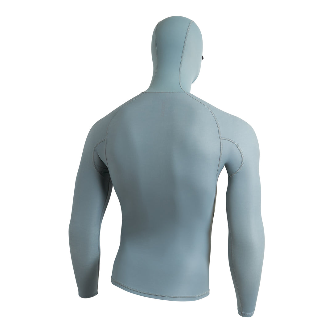 윈드쉴드 롱 슬리브 후디드 래쉬가드 Windshield Long Sleeve Hooded Rashguard - Light Sea Blue