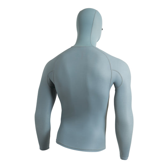 윈드쉴드 롱 슬리브 후디드 래쉬가드 Windshield Long Sleeve Hooded Rashguard - Light Sea Blue