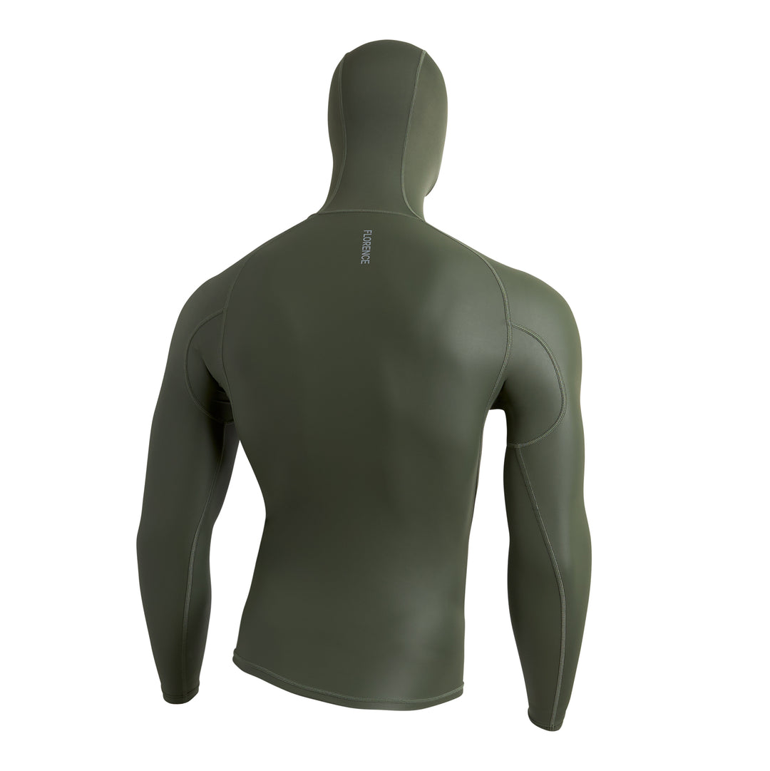 윈드쉴드 롱 슬리브 후디드 래쉬가드 Windshield Long Sleeve Hooded Rashguard - Thyme
