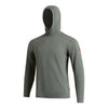 에어텍스® 롱 슬리브 후디드 셔츠 Airtex® Long Sleeve Hooded Shirt - Heather Dark Sage