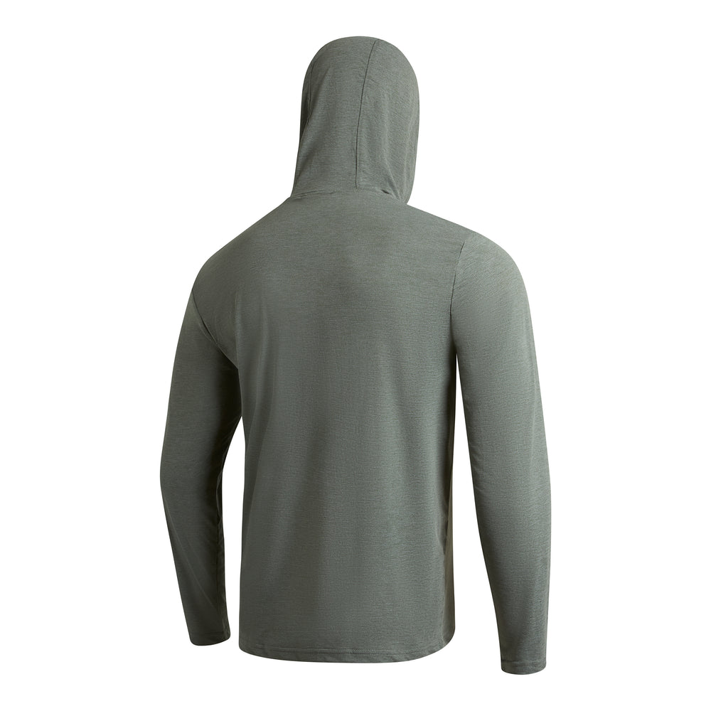 에어텍스® 롱 슬리브 후디드 셔츠 Airtex® Long Sleeve Hooded Shirt - Heather Dark Sage