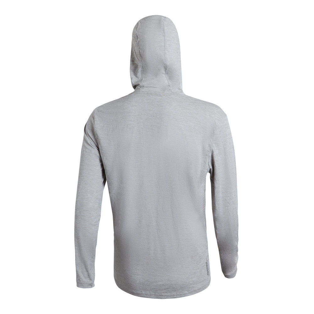 에어텍스® 롱 슬리브 후디드 셔츠 Airtex® Long Sleeve Hooded Shirt - Light Heather Grey