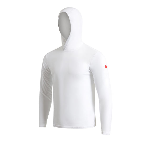 에어텍스® 롱 슬리브 후디드 셔츠 Airtex® Long Sleeve Hooded Shirt - White