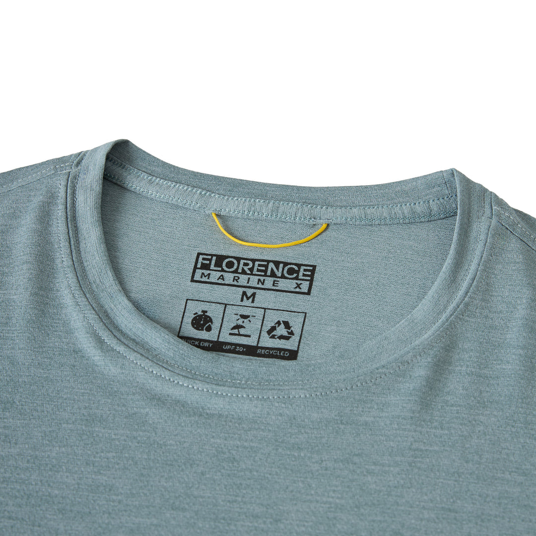 에어텍스® 숏 슬리브 셔츠 Airtex® Short Sleeve Shirt - Heather Light Sea Blue