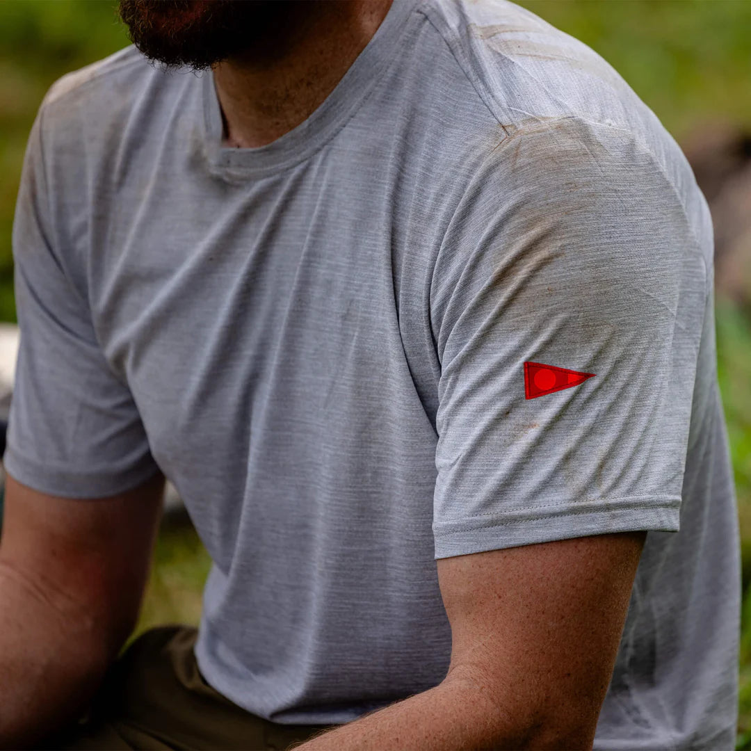 에어텍스® 숏 슬리브 셔츠 Airtex® Short Sleeve Shirt - Light Heather Grey