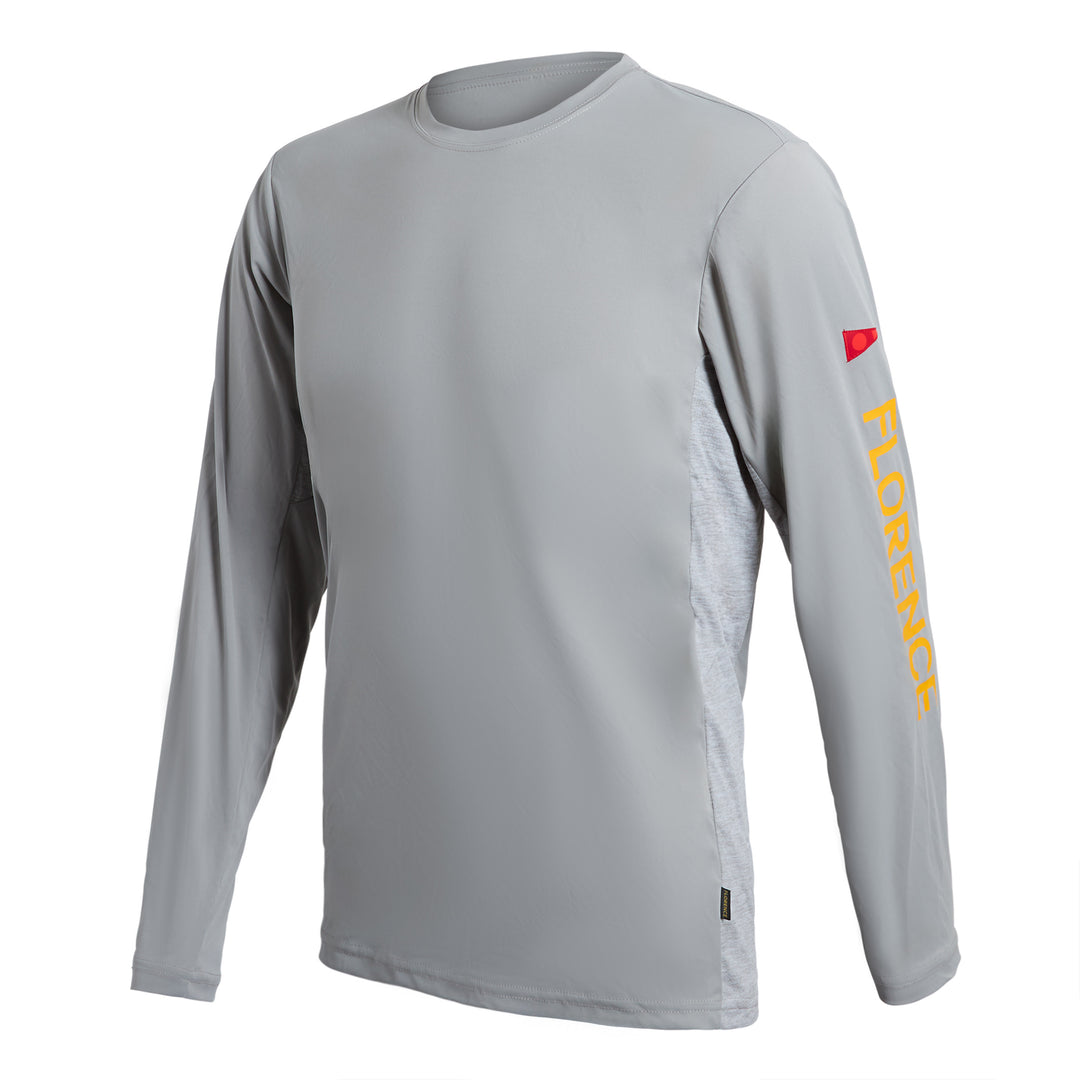 선 프로 로고 롱 슬리브 UPF 셔츠 Sun Pro Logo Long Sleeve UPF Shirt - Light Grey
