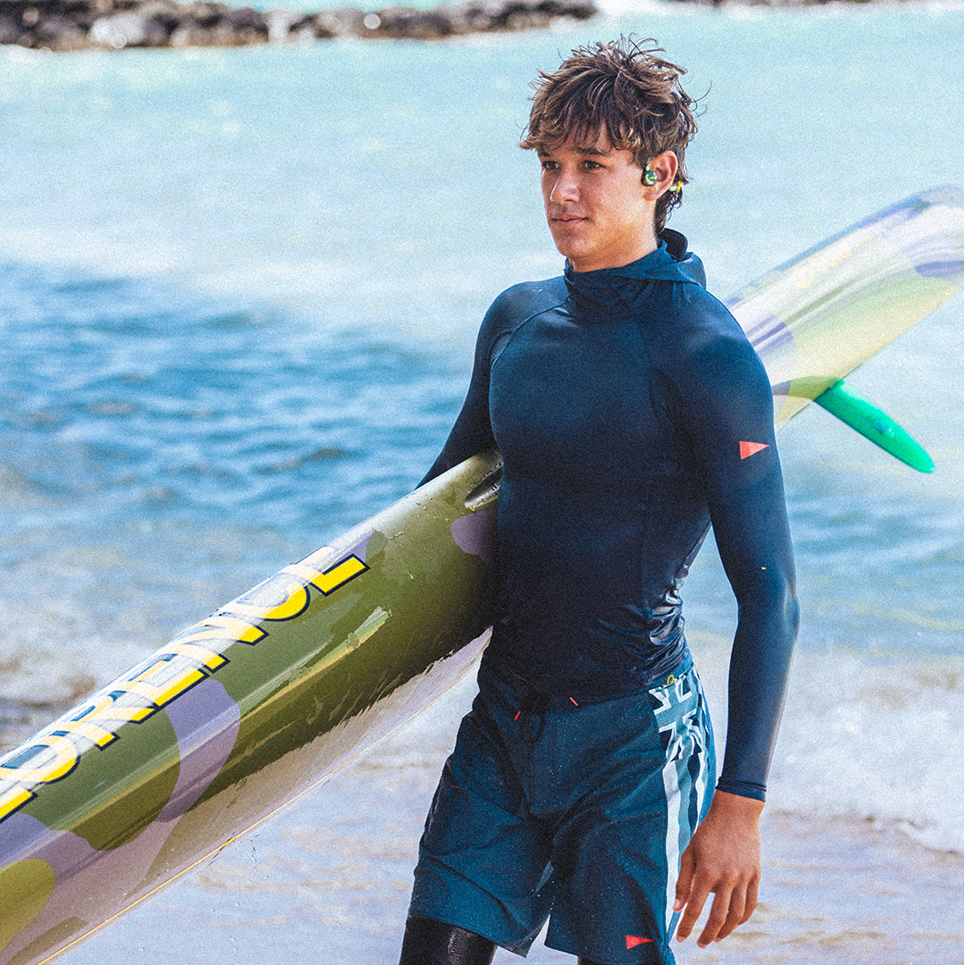 롱슬리브 후디드 래쉬가드 Long Sleeve Hooded Rashguard - Dark Navy