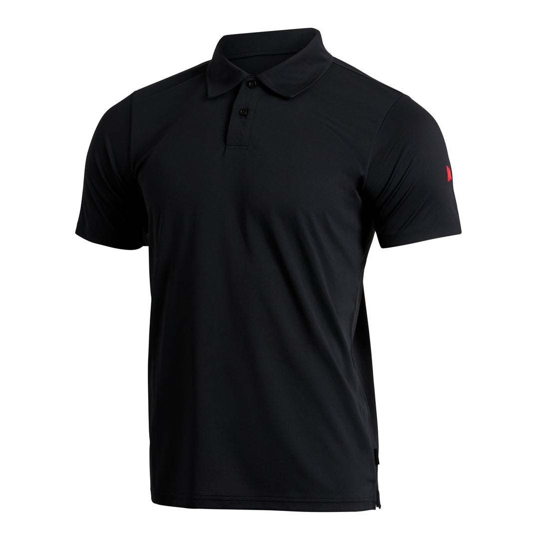에어텍스® 컬러드 숏 슬리브 셔츠 Airtex® Collared Short Sleeve Shirt - Black