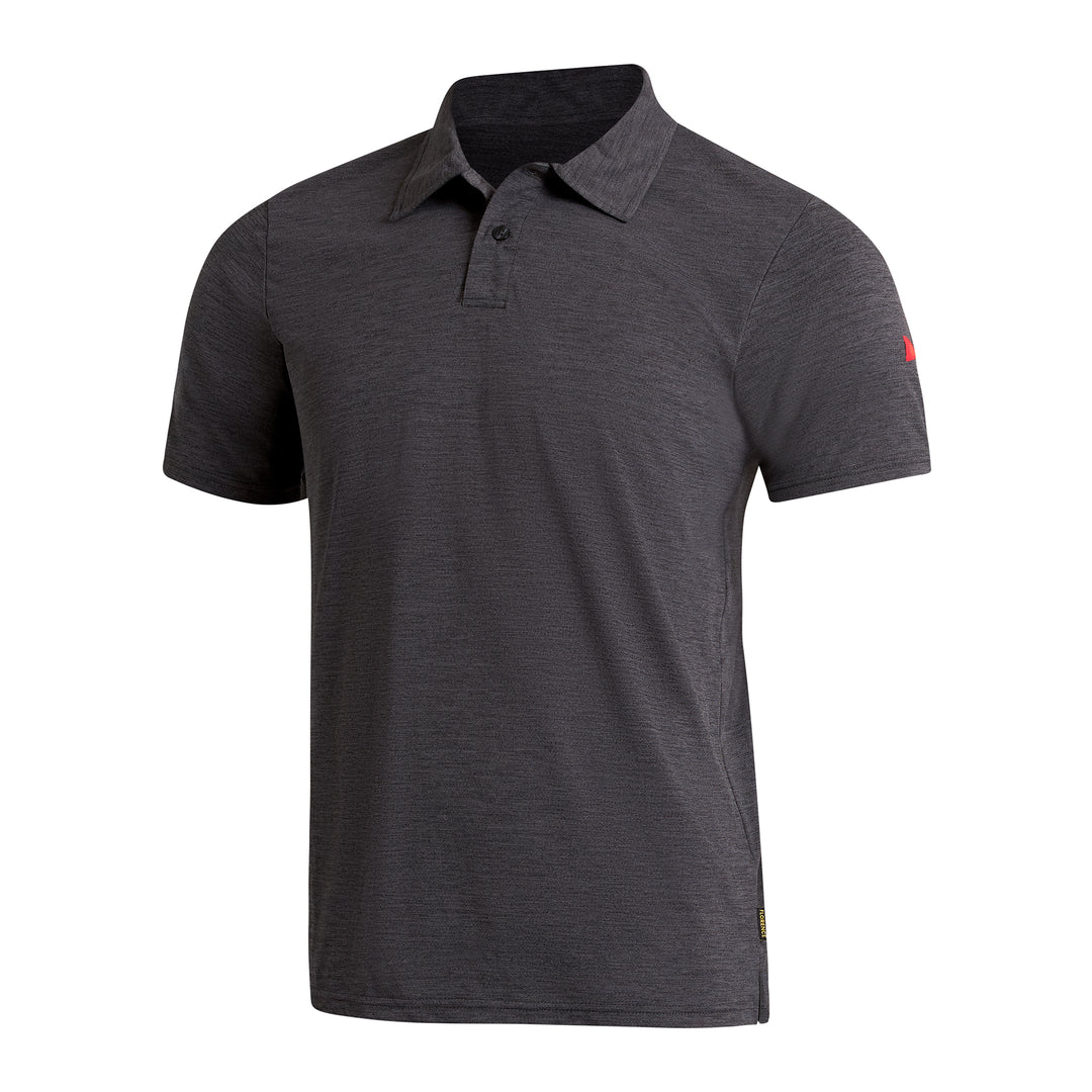 에어텍스® 컬러드 숏 슬리브 셔츠 Airtex® Collared Short Sleeve Shirt - Heather Charcoal
