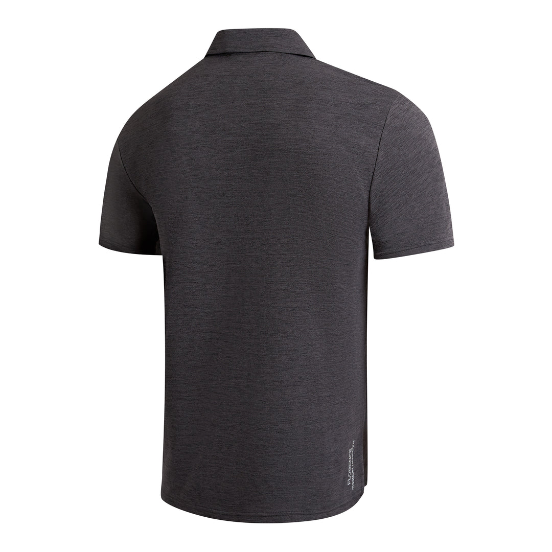 에어텍스® 컬러드 숏 슬리브 셔츠 Airtex® Collared Short Sleeve Shirt - Heather Charcoal