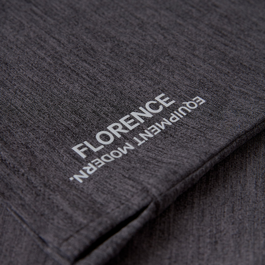 에어텍스® 컬러드 숏 슬리브 셔츠 Airtex® Collared Short Sleeve Shirt - Heather Charcoal