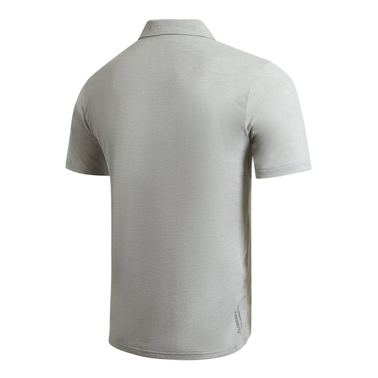 에어텍스® 컬러드 숏 슬리브 셔츠 Airtex® Collared Short Sleeve Shirt - Light Heather Grey
