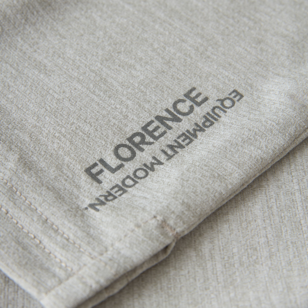 에어텍스® 컬러드 숏 슬리브 셔츠 Airtex® Collared Short Sleeve Shirt - Light Heather Grey