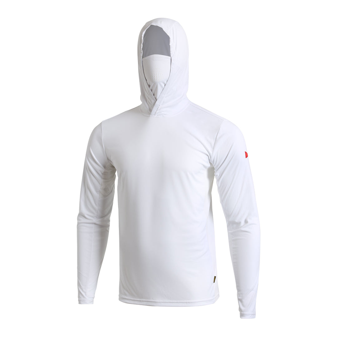 선 프로 롱 슬리브 후디드 맥스 UPF 셔츠 Sun Pro Long Sleeve Hooded Max UPF Shirt - White