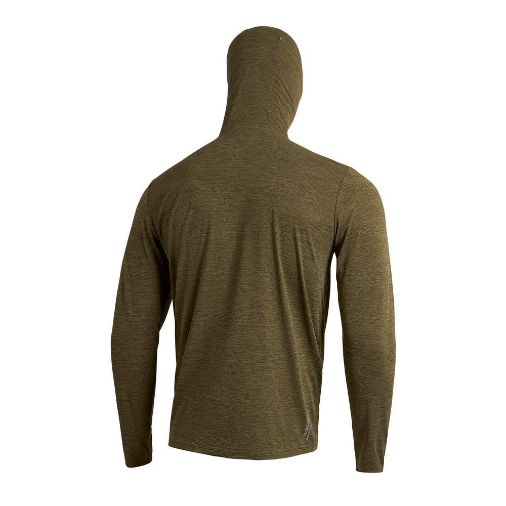 에어텍스® 바라클라바 롱슬리브 후디드 셔츠 Airtex® Balaclava Long Sleeve Hooded Shirt - Heather Burnt Olive