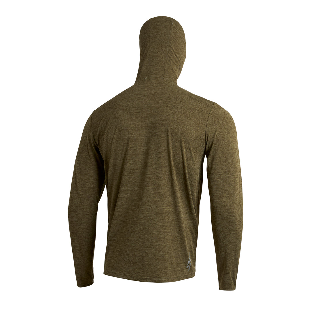 에어텍스® 바라클라바 롱슬리브 후디드 셔츠 Airtex® Balaclava Long Sleeve Hooded Shirt - Heather Burnt Olive