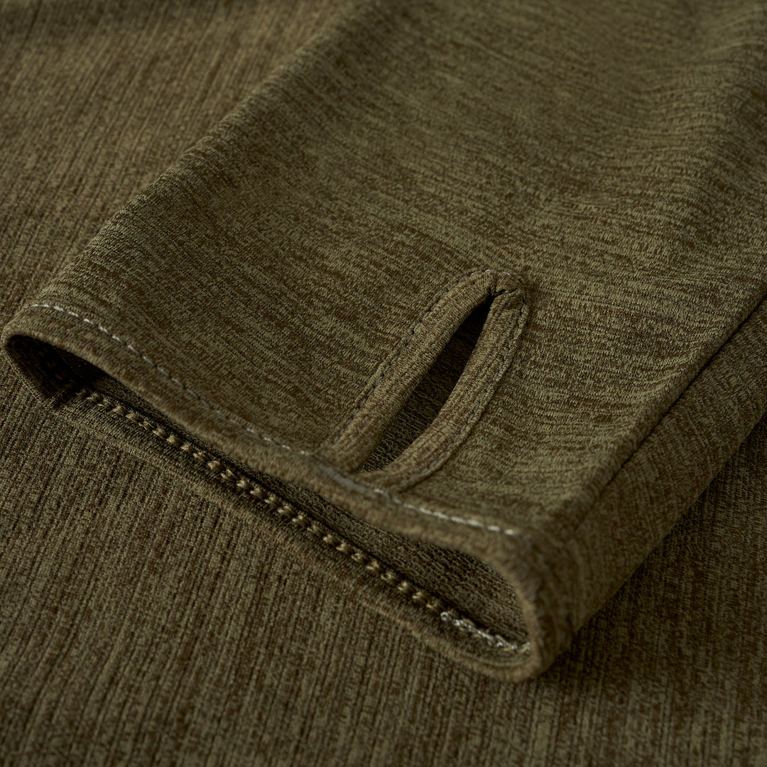 에어텍스® 바라클라바 롱슬리브 후디드 셔츠 Airtex® Balaclava Long Sleeve Hooded Shirt - Heather Burnt Olive