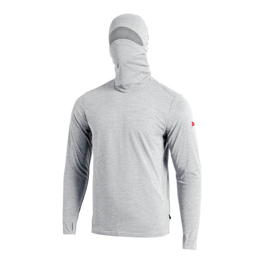 에어텍스® 바라클라바 롱슬리브 후디드 셔츠 Airtex® Balaclava Long Sleeve Hooded Shirt - Light Heather Grey