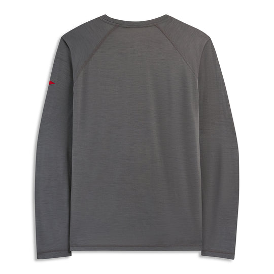 메리노 울 롱 슬리브 셔츠 Merino Wool Long Sleeve Shirt - Cement