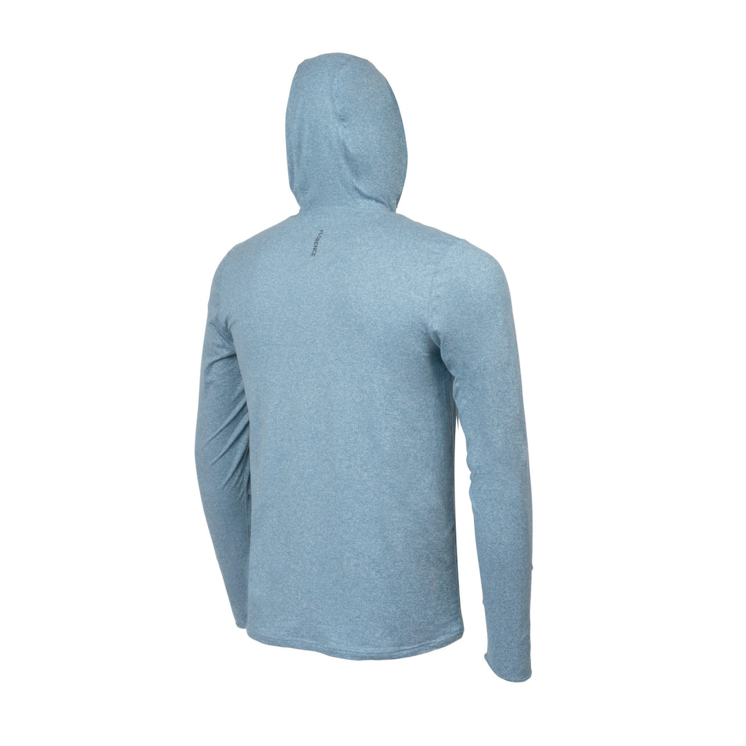 [UPF50+] 어댑트 롱 슬리브 후디드 UPF 셔츠 Adapt Long Sleeve Hooded UPF Shirt - Heather Steel Blue