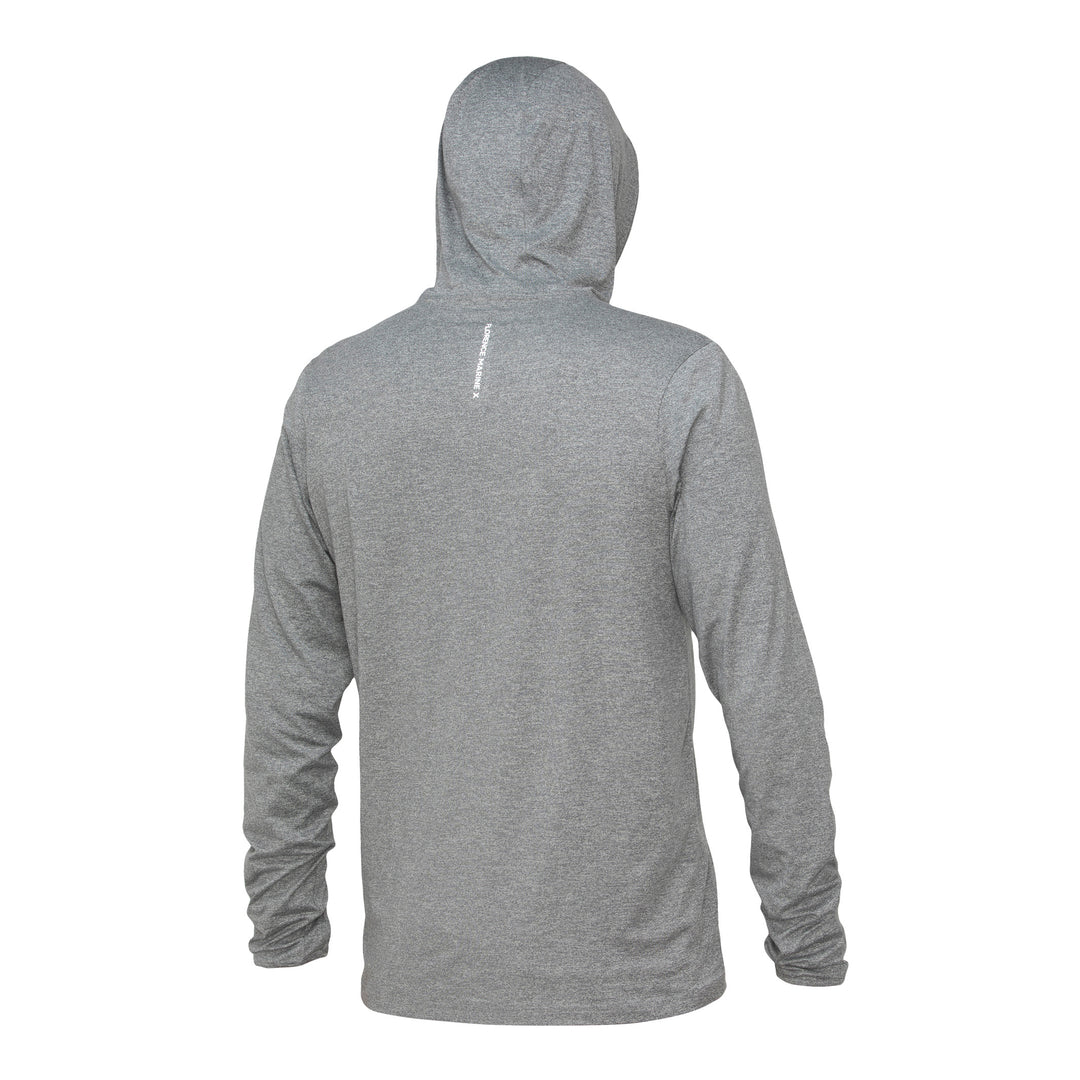 [UPF50+] 어댑트 롱 슬리브 후디드 UPF 셔츠 Adapt Long Sleeve Hooded UPF Shirt - Light Heather Grey