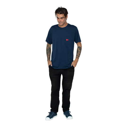 버지 포켓 티셔츠 Burgee Pocket T-Shirt - Dark Navy