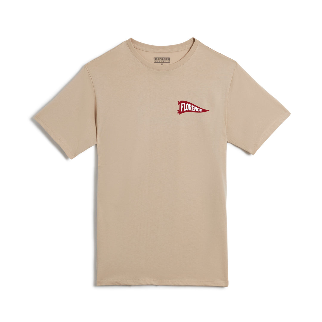페넌트 티셔츠 Pennant T-Shirt - Tan
