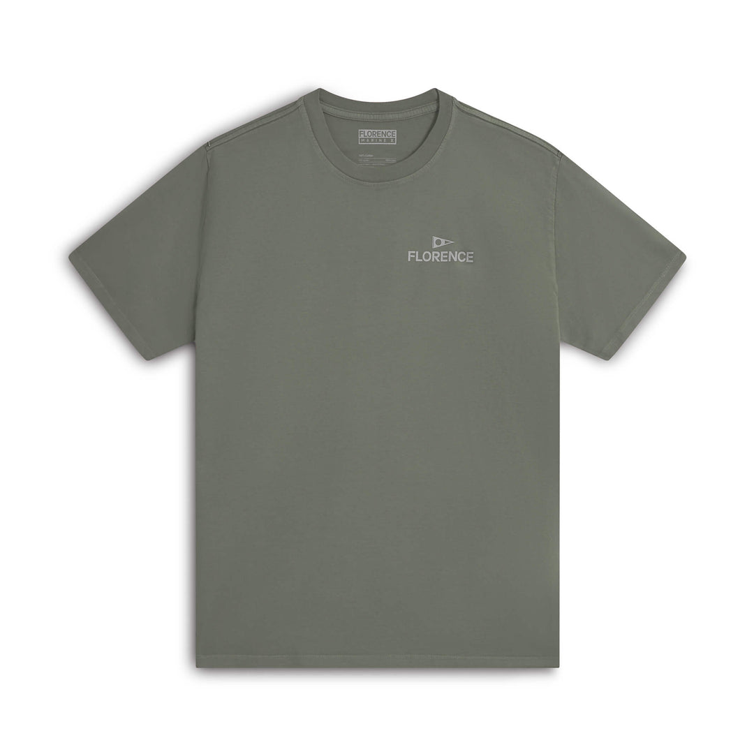 크루 티셔츠 Crew T-Shirt - Moss Grey