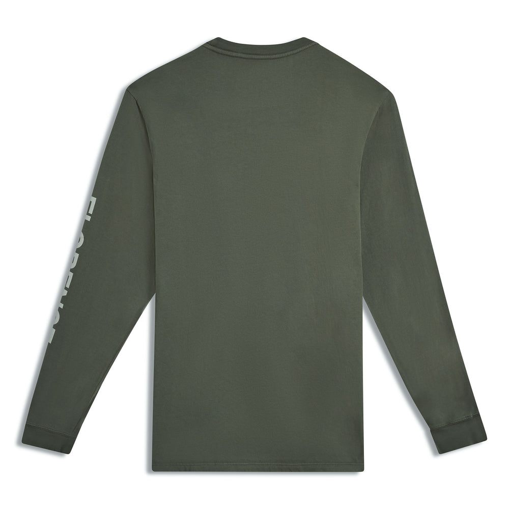 버지 롱 슬리브 티셔츠 Burgee Long Sleeve T-Shirt - Moss Grey